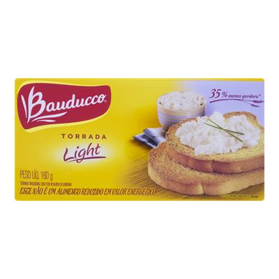 TORRADA LIGHT BAUDUCCO PACOTE 160G