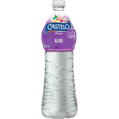 VINAGRE DE ÁLCOOL AROMATIZADO ALHO CASTELO 750ML