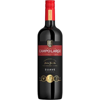 VINHO TINTO SUAVE CAMPO LARGO 750ML