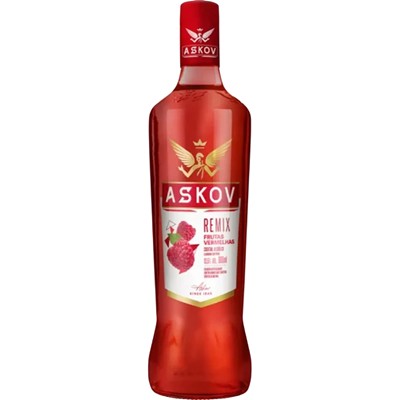 VODKA SABOR FRUTAS VERMELHAS ASKOV 900ML