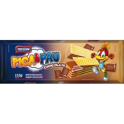 BISCOITO SABOR CHOCOLATE PICA PAU TODESCHINI 115G