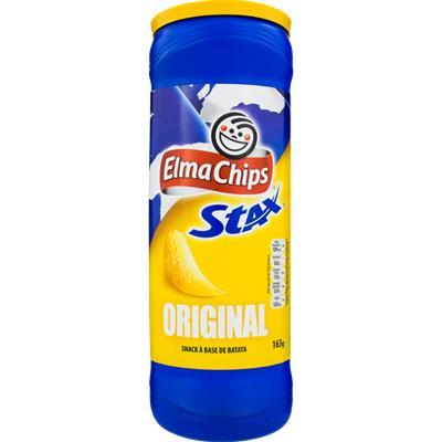 SNACK DE BATATA ORIGINAL STAX ELMA CHIPS 163G