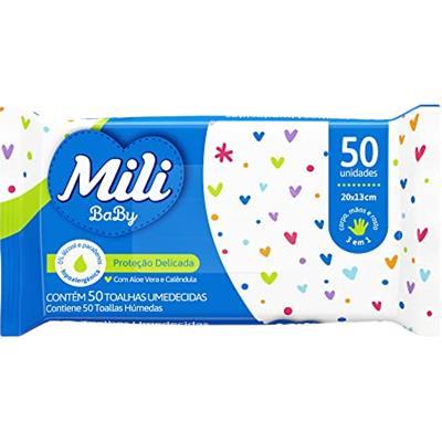 TOALHAS UMEDECIDAS FORMULA À BASE D'AGUA MILI 50UN