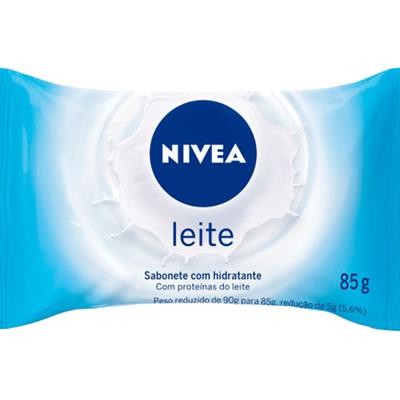 SABONETE EM BARRA COM HIDRATANTE LEITE NIVEA 85G