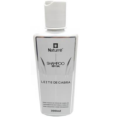 SHAMPOO SEM SAL LEITE DE CABRA NATURRÊ 300ML