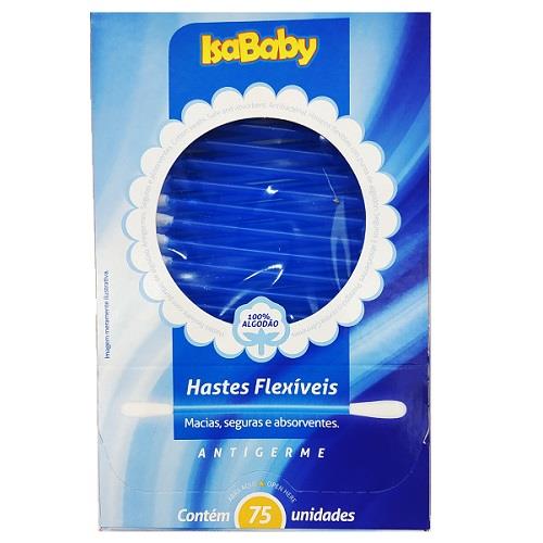 COTONETE HASTES FLEXIVEIS ISABABY 75UN