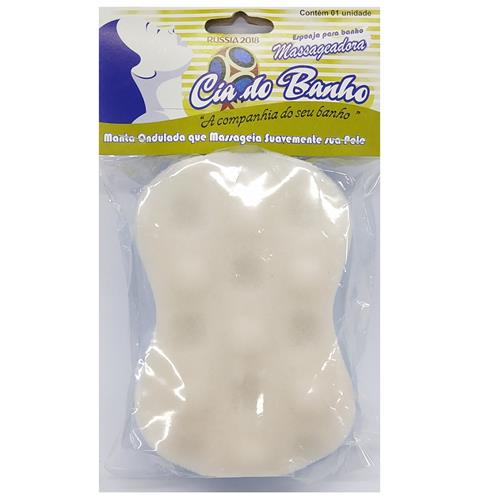 ESPONJA DE BANHO CIA DO BANHO ESPUMA MASSAGEADORA