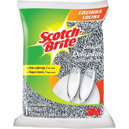 ESPONJA SCOTCH-BRITE LOUÇAS DELICADAS 1UN