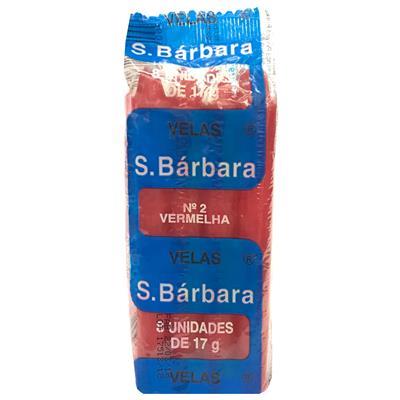 VELAS SANTA BÁRBARA VERMELHA N.2 8UN