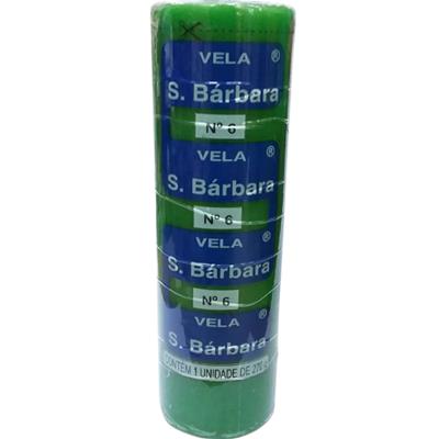 VELA VERDE N°6 SANTA BÁRBARA 270G 1UN