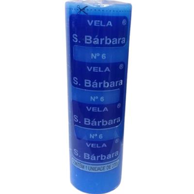VELA AZUL N°6 SANTA BÁRBARA 270G 1UN