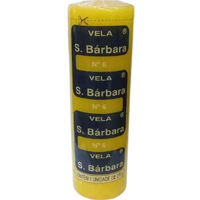 VELA AMARELA N°6 SANTA BÁRBARA 270G 1UN