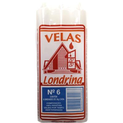 VELA N°6 VELAS LONDRINA 6UN