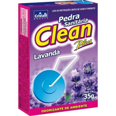 PEDRA SANITÁRIA CLEAN PLUS LAVANDA 35G