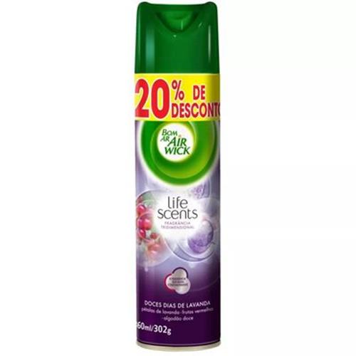DESODORIZADOR BOM AR DOCE DIAS DE LAVANDA 360ML