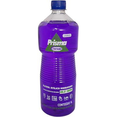 ÁLCOOL ETÍLICO DE LAVANDA 46,2% INPM PRISMA 1L