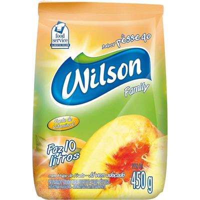 SUCO EM PÓ SABOR PÊSSEGO FAMILY WILSON 450G