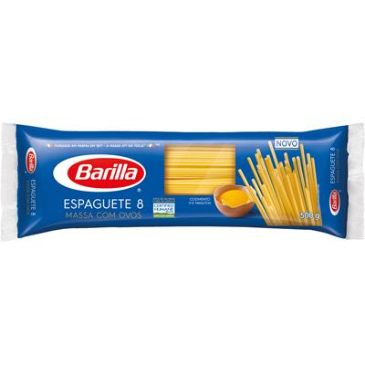 MACARRÃO ESPAGUETE 8 COM OVOS BARILLA 500G