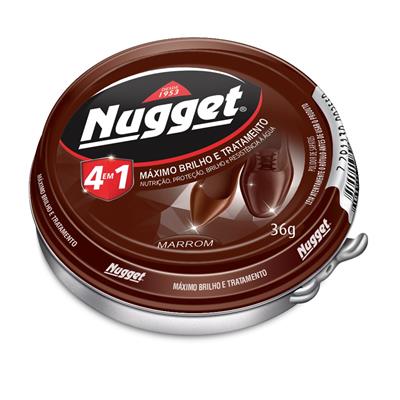 POLIDOR DE SAPATO EM PASTA MARROM NUGGET 36G