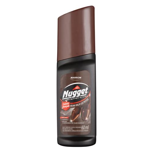 POLIDOR DE SAPATO LÍQUIDO MARROM NUGGET 60ML