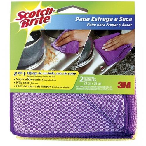 PANO ESFREGA E SECA SCOTCH-BRITE 2UN
