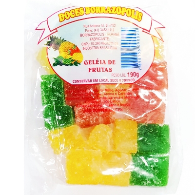GELÉIA DE FRUTAS DOCES CASEIRO BORRAZÓPOLIS 190G