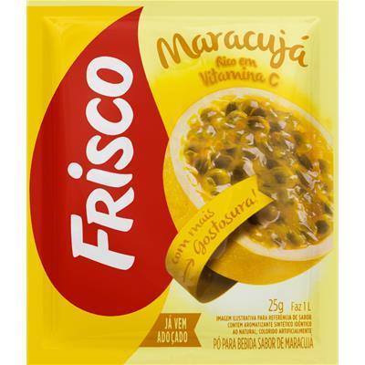 SUCO EM PÓ SABOR MARACUJÁ FRISCO 25G