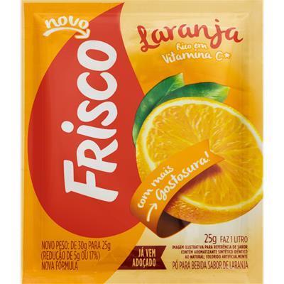 SUCO EM PÓ SABOR LARANJA FRISCO 25G