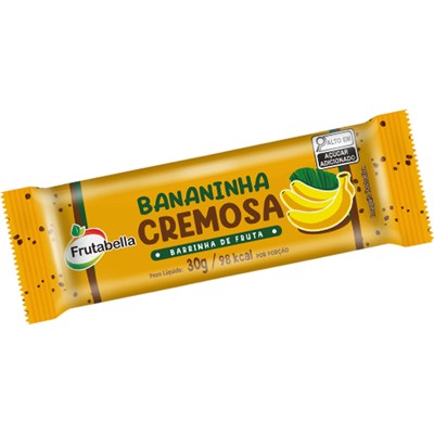 BANANINHA CREMOSA BARRINHA DE FRUTA FRUTABELLA 30G