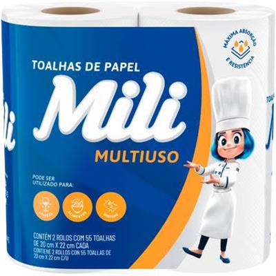 TOALHAS DE PAPEL MULTIUSO MILI 2UN