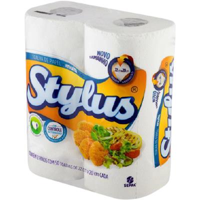 TOALHA DE PAPEL MULTIUSO STYLUS 2UN