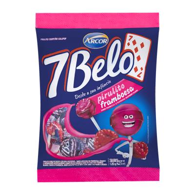 PIRULITO SABOR FRAMBOESA 7 BELO 120G