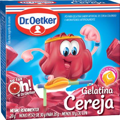 GELATINA EM PÓ SABOR CEREJA DR.OETKER 20G