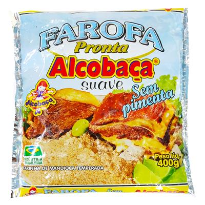 FAROFA DE MANDIOCA ALCOBAÇAA SEM PIMENTA 400G