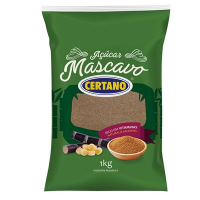 AÇÚCAR MASCAVO CERTANO 1KG