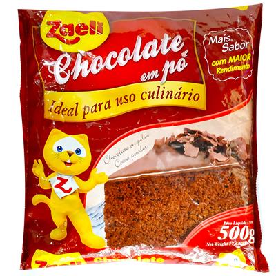 CHOCOLATE EM PÓ PARA USO CULINÁRIO ZAELI 500G