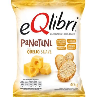 SALGADINHO PANETINI SABOR QUEIJO SUAVE EQLIBRI 40G