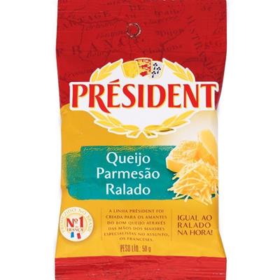 QUEIJO PARMESÃO RALADO PRÉSIDENT 50G