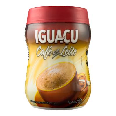 CAFÉ COM LEITE SOLÚVEL TRADICIONAL IGUAÇU 200G