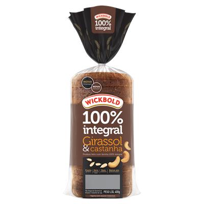 PÃO INTEGRAL GIRASSOL E CASTANHA WICKBOLD 400G