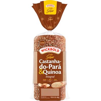 PÃO INTEGRAL CASTANHA-DO-PARÁ QUINOA WICKBOLD 400G