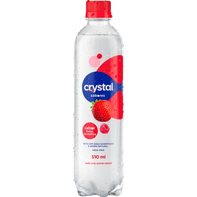 ÁGUA COM GÁS SABOR FRUTAS VERMELHAS CRYSTAL 510ML