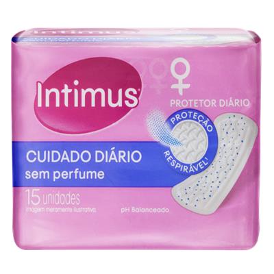 PROTETOR DIÁRIO SEM ABAS SEM PERFUME INTIMUS 15 UN