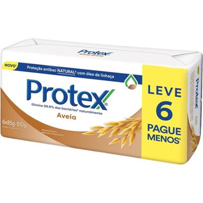SABONETE BARRA ANTIBACTERIANO AVEIA PROTEX 6UN