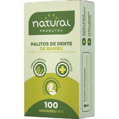 PALITOS DE DENTE BAMBU ESTERELIZADO NATURAL 100UN