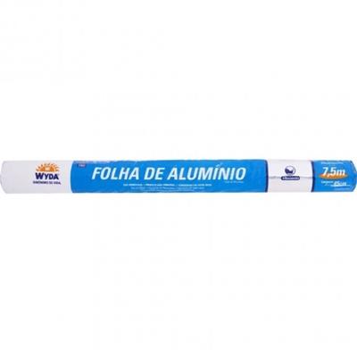 FOLHA DE ALUMÍNIO COM 45CM X 7,5M WYDA 1UN