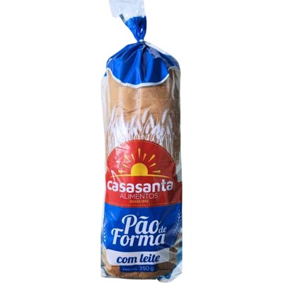 PÃO DE FORMA COM LEITE CASASANTA 350G