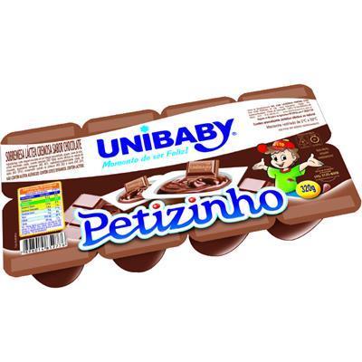 PETIT SUISSE CHOCOLATE PETIZINHO UNIBABY 320G