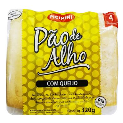PÃO DE ALHO COM QUEIJO PICININI 320G 4UN