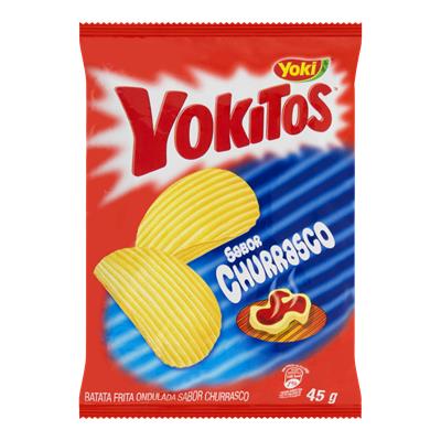 BATATA FRITA ONDULADA CHURRASCO YOKI YOKITOS 45G